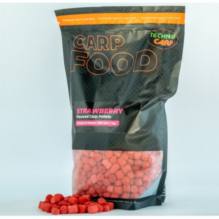 Пеллетс Технокарп Flavored Carp Pellets Strawberry