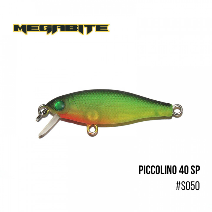 Воблер Megabite Piccolino 40mm 2.6g до 0.3m S050