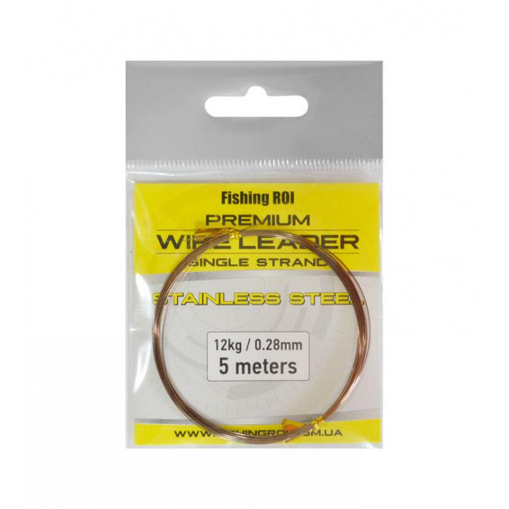 Поводковий матеріал струна Fishing ROI Wire Leader 0.36mm 5m 20