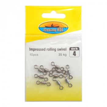 Вертлюг Fishing ROI Impressed rolling swivel 40kg №3