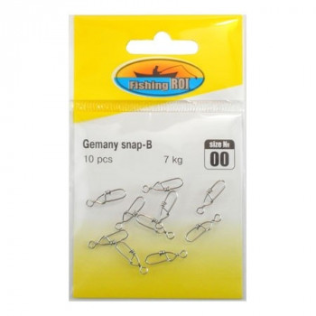 Застёжка Fishing ROI Gemany snap-B 10kg №0