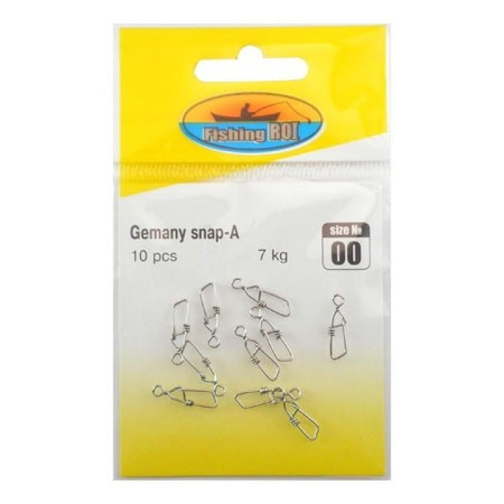 Застібка Fishing ROI Gemany snap-A 6kg №000