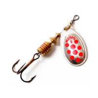 Блешня MEPPS AGLIA DECOREE 6.5g Срібло+червоні крапки