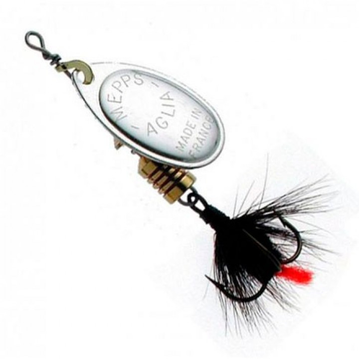 Блешня Mepps Aglia Mouche Silver/Black Fly 1.5g