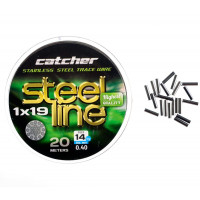 Поводковый материал Catcher Stainless steel 1x19 trace wire 20м 9 кг.