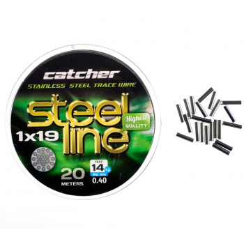 Поводковый материал Catcher Stainless steel 1x19 trace wire 20м 9 кг.