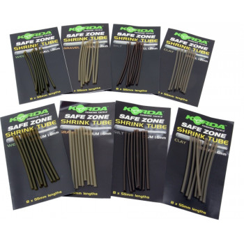 Трубка термозбіжна KORDA Safe Zone Shrink Tube 8шт. 1.2mm 5.5cm Silt