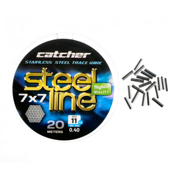 Поводковый материал Catcher Stainless steel 1x49 trace wire 20м 11кг.
