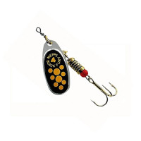 Блесна MEPPS Black Fury Серебристый лепесток Silver/Yellow 2g