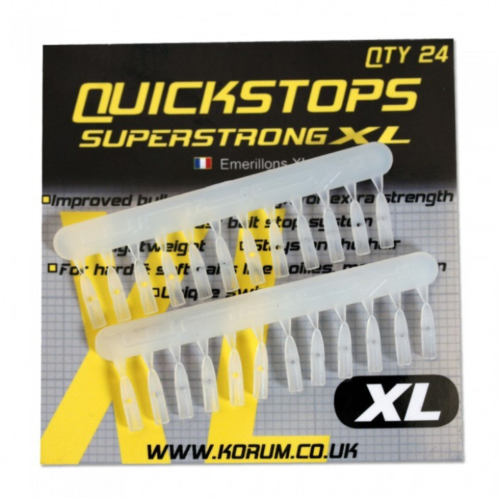 KORUM Стопор для насадки QUICSTOPS Clear XL