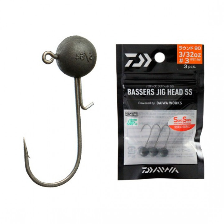 Джиг-головка DAIWA BASSERS JIG HEAD SS90 round 2,2.