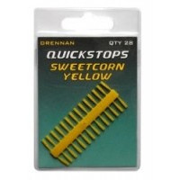 DRENNAN Стопора для бойлов Quickstop 28шт. Sweetcorn Yellow