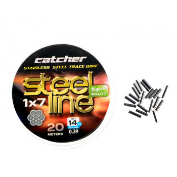 Поводковый материал Catcher Stainless steel 1x7 trace wire 20м 9кг.