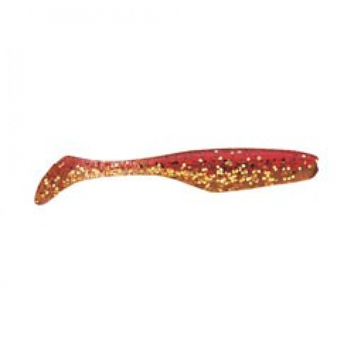 Виброхвост Bass Assassin Sea Shad 10cm (10шт) 10 10 Red Gold Shiner.