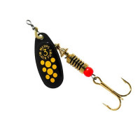 Блешня MEPPS Black Fury Чорна пелюстка Black/Yellow 8g
