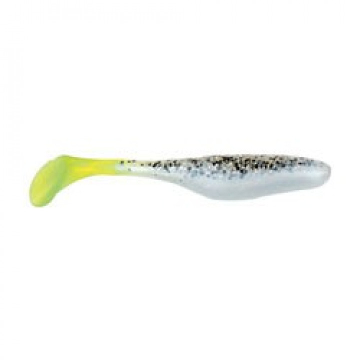 Виброхвост Bass Assassin Sea Shad 10cm (10шт) 10 10 Salt & Pep. Silver Phantom/ Chartreuse Tail.