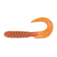 Твистер YUM 3.0 Walleye Grub 7.5 15 Motor Oil Neon