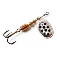 Блесна MEPPS AGLIA DECOREE 6.5g Серебро+Чёрные точки