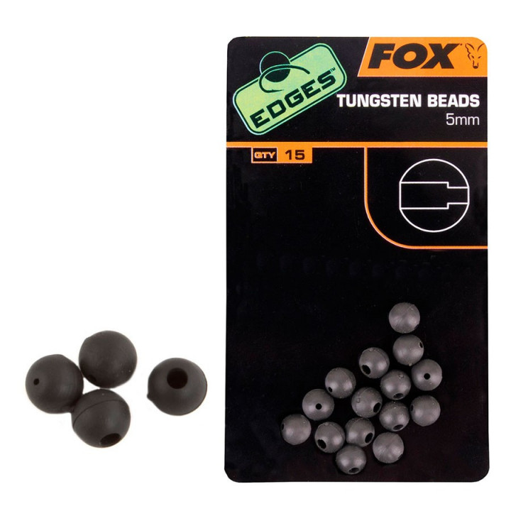 Бисер вольфрам. FOX Edges Tungsten Beads 5mm