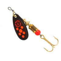 Блесна MEPPS Black Fury Черный лепесток Black/Orange 2g