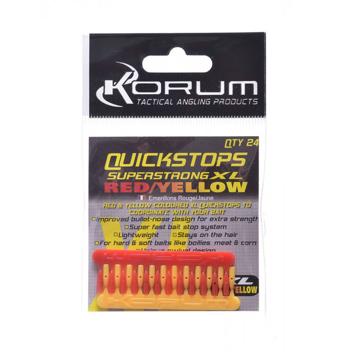 KORUM Стопор для насадки XL QUICKSTOP Red/Yellow