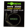 Оснастка KORDA Hybrid Lead Clip Leader 100cm 40lb Gravel