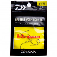DAIWA Крючки Bassers Worm Hook FFN 2