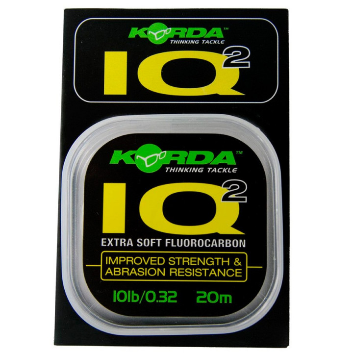 Леска-флюорокарбон Korda IQ2 Extra Soft 20m 0.47mm Прозрачный