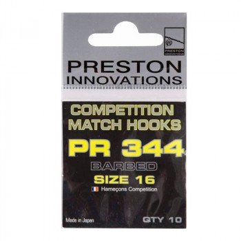 Гачки PRESTON Competition Hooks 344 №16