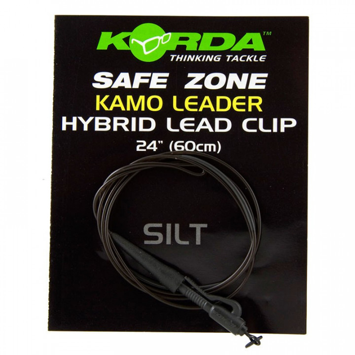 Оснастка KORDA Hybrid Lead Clip Leader 100cm 40lb Silt