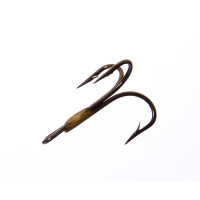 Тройник EAGLE CLAW straight point regular shank 2x strong №1