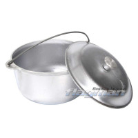 Казан без покрытия с металлической дужкой