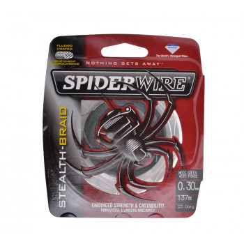 Шнур Spiderwire stealth NEW 0.25mm 137m 18.92kg Moss green