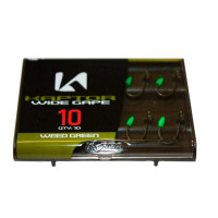 Гачки KORDA Kaptor Wide Gape (10 шт.) №8 Weed / Водорості