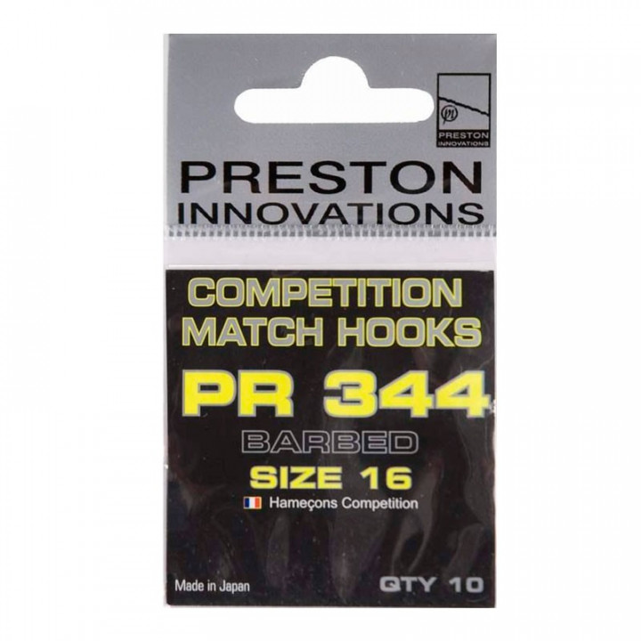 Крючки PRESTON Competition Hooks 344 №12