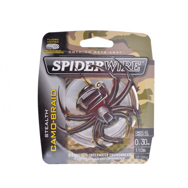 Шнур Spiderwire stealth 110м 0.14мм 10.2kg Camo NEW