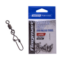 Flagman фідерна застібка з вертлюгом German snap L