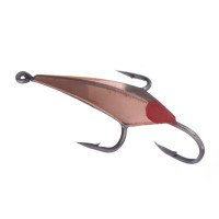 Блешня зимова Крабик ромбоподібний 3см срібло