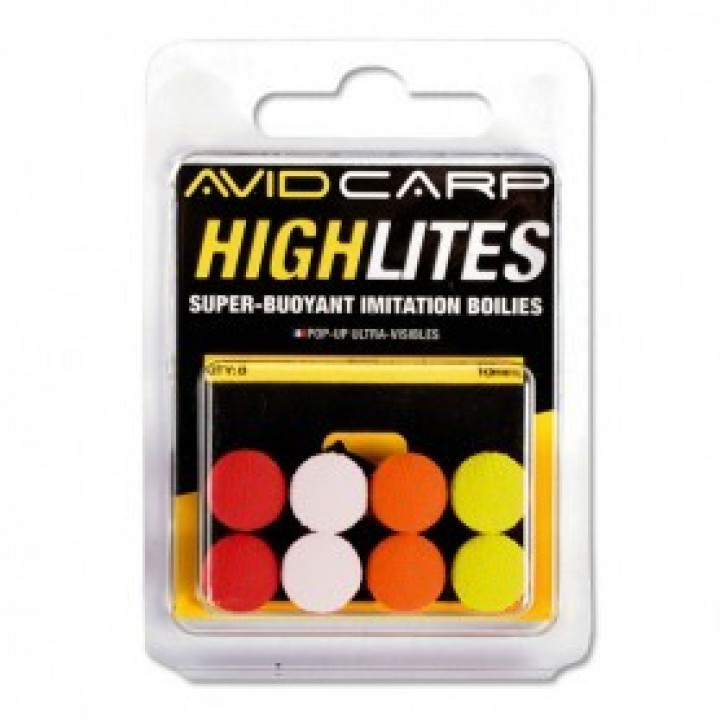 AVID CARP Бойли штучні HIGHLITES 14мм Білий