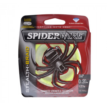 Шнур Spiderwire stealth NEW 0.20mm 137m 13.96kg Yellow