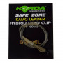 Оснастка KORDA Hybrid Lead Clip Leader 100cm 40lb Gravel