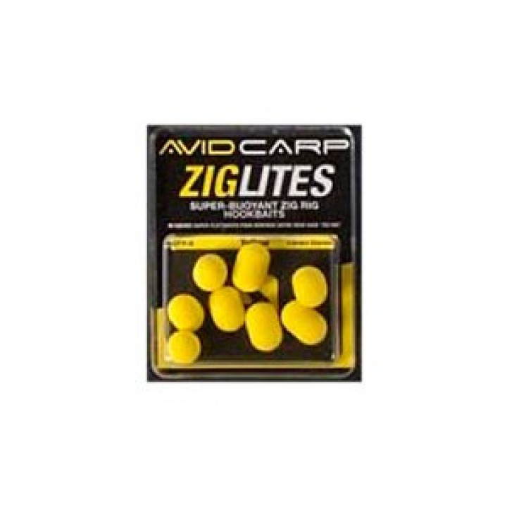 AVID CARP Бойлы искусственные Zig Lities 12мм Yellow