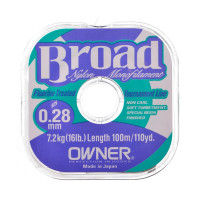 Леска Owner BROAD 100m 0,28 мм 7,2 кг