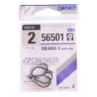 Крючки Owner Iseama X With Ring 56501 2