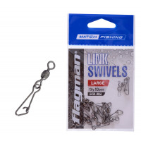 Flagman фідерна застібка з вертлюгом Link Swivels L
