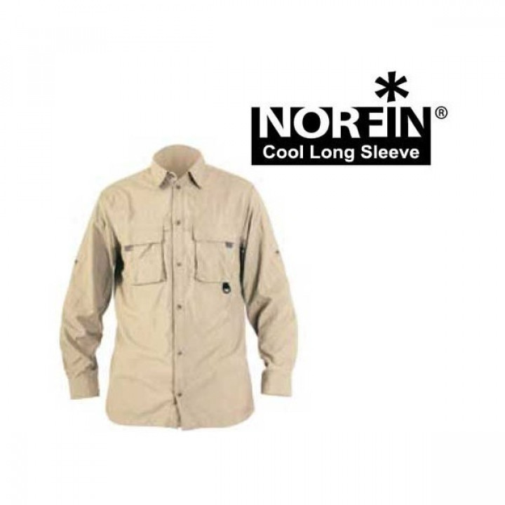 Рубашка NORFIN COOL LONG SLEEVE (бежевая) XXXL