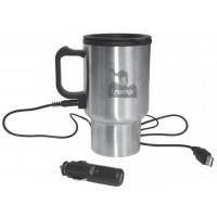 Автокружка с подогревом 12В USB входом Tramp Cup TRC-064