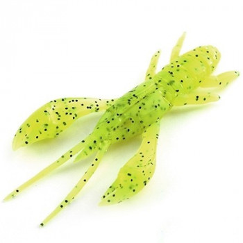 Силікон FishUp Real Craw 7шт. 055 Chartreuse/Black