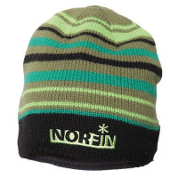 Шапка вязаная NORFIN (Зелёная в полоску) L