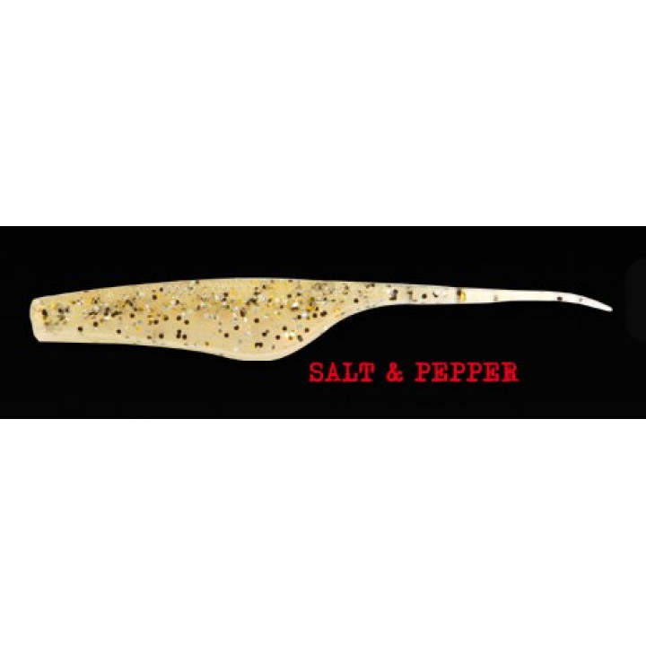 Слаг FoxRage Darter Tail 5 шт 100 mm Salt & Pepper